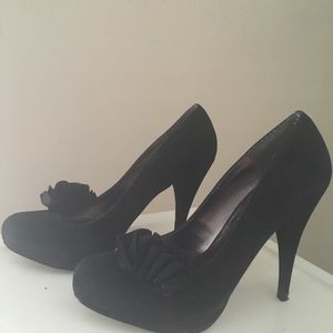 Suede heels